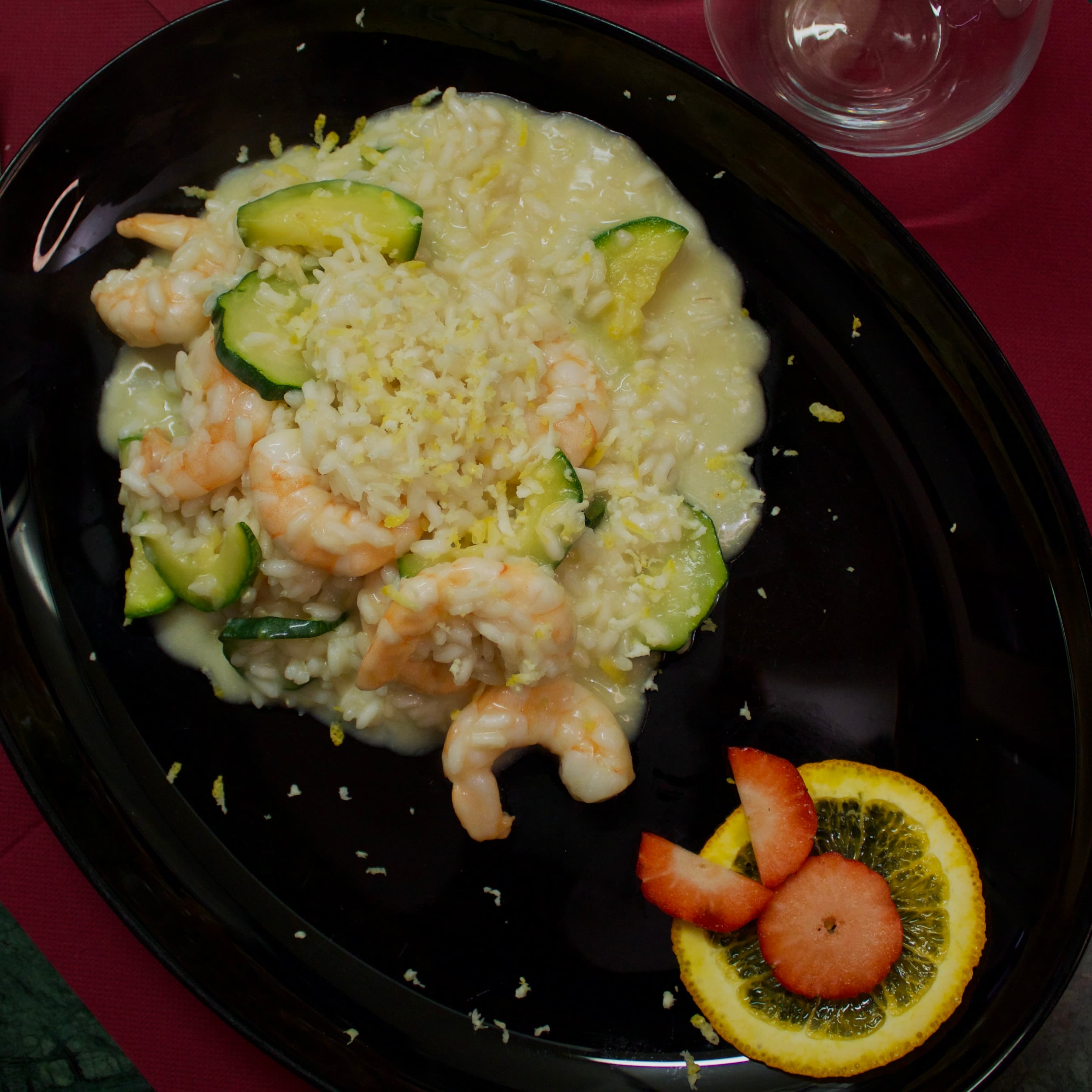 Risotto Zucchini e Gamberi